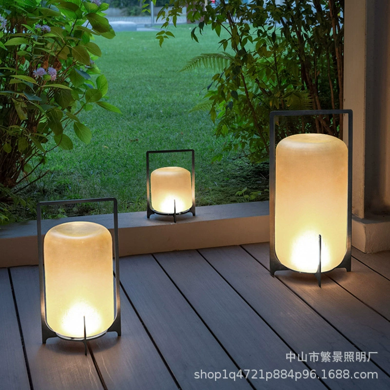 Уличные водонепроницаемые светильники для виллы, двора, сада, газона, современные террасные ландшафтные портативные солнечные светильники