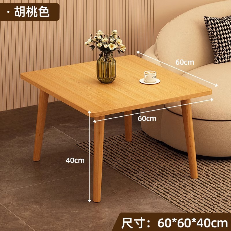 [넓어진 단층 원목] 호두색 60*60*40 (고급판)