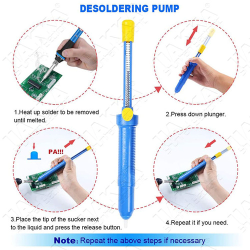 Cross-border 107 manual powerful desoldering device, desoldering pump, desoldering device, super suction power, 017 large desoldering gun