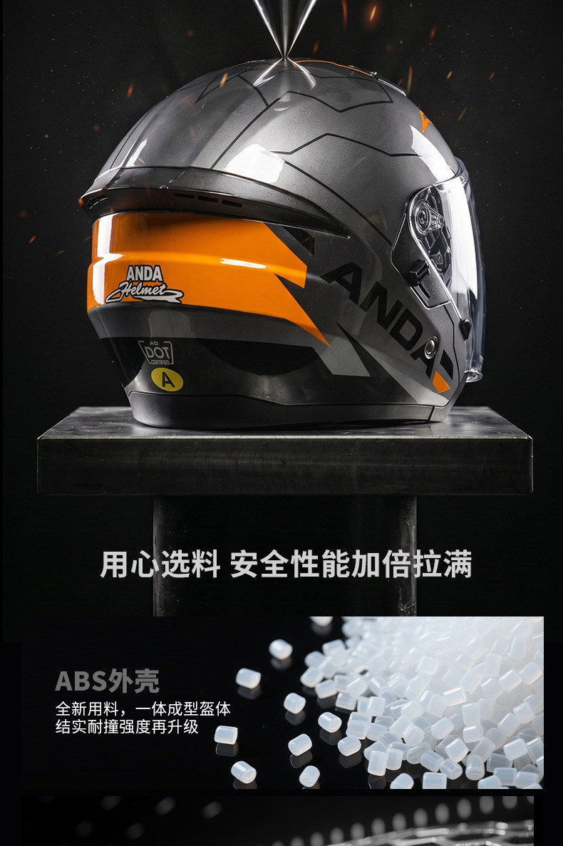 Ad Electric Motorcycle Helmet 3C Certified Men's and Women's Motorcycle Riding Half Helmet Breathable All-Season Safety Helmet