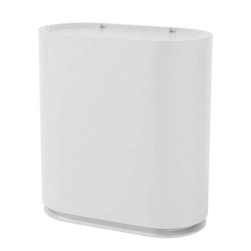 Wholesale household push-to-open flip-top plastic high-end double-layer trash can living room for dry and wet separation dustbin