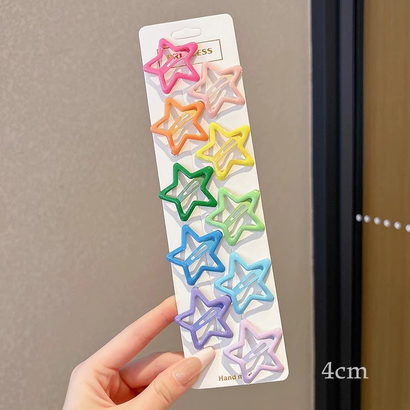 Niños pinzas de cabello de pentacos niñas pinzas de cabello rotas lindas bebés niñas pinzas de cabello BB pinzas de cabello frises pinzas de cabello