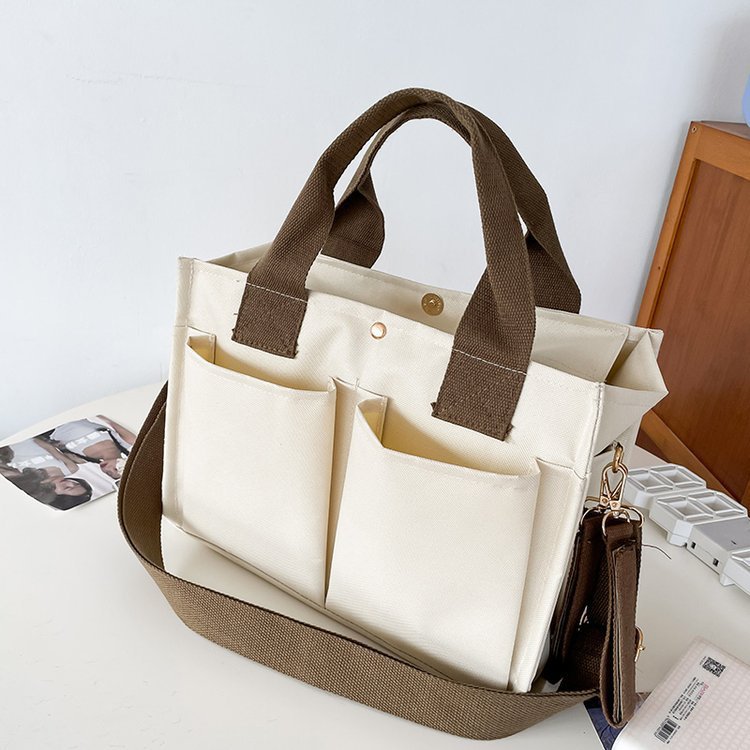Korean Ins Style Multifunctional Large Capacity Diaper Bag, Fashionable Multi-Compartment Maternity Crossbody & Handbag - Thumbnail 6