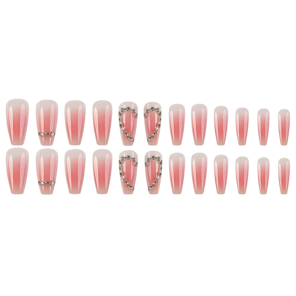 Ventas domésticas cortas de perforación de punto de fábrica de uñas al por mayor para diseñar parches de manicura falsas desmontables