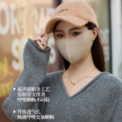 秋冬保暖口罩女可水洗软骨支撑亲肤透气3D立体防风防寒骑行面罩男