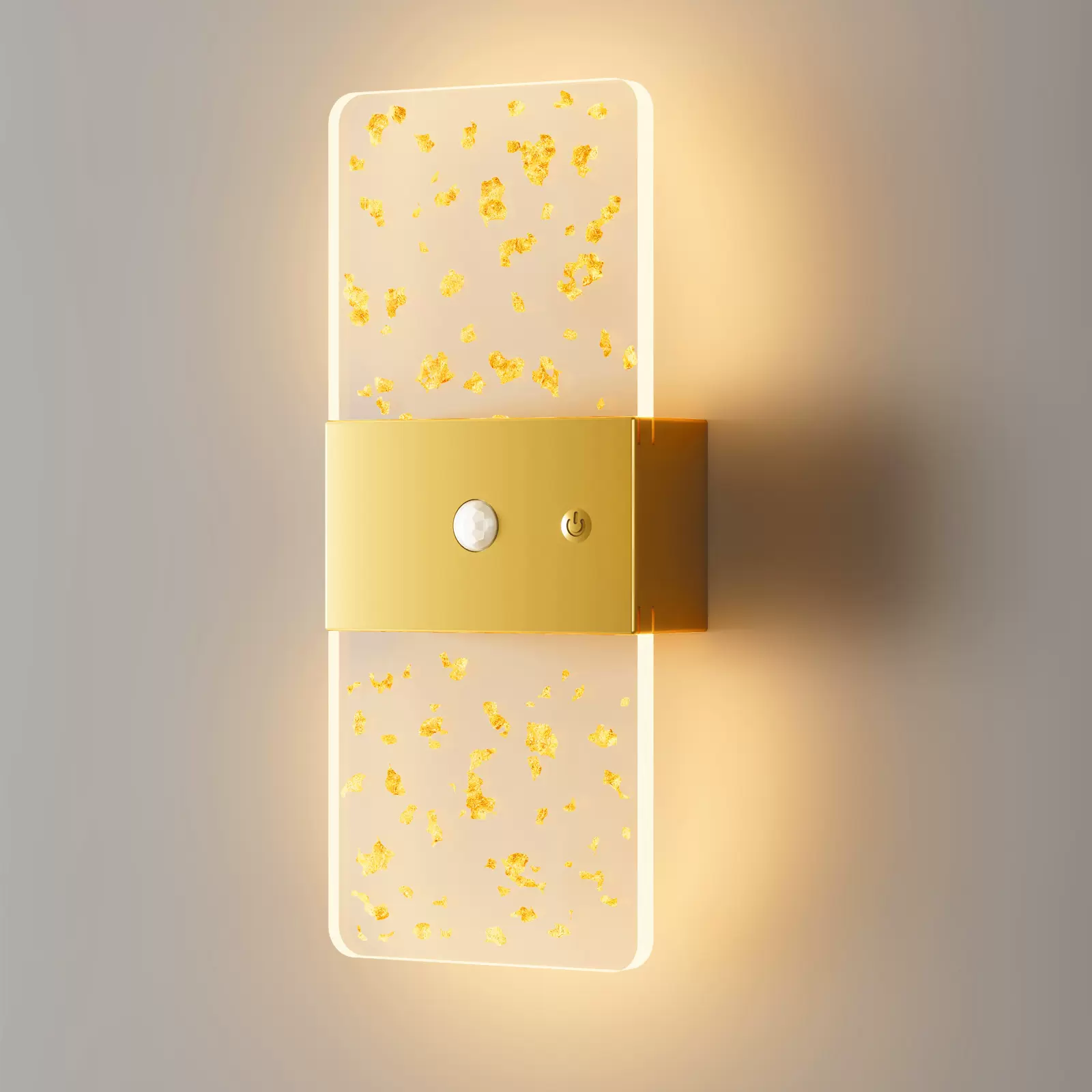 跨境新款室内led充电款人体感应磁吸壁灯双头亚克力长条床头壁灯