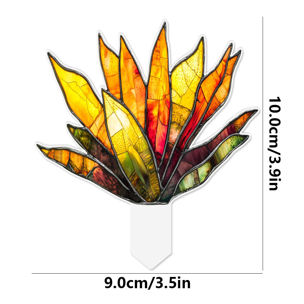 Colgante TYU641 - 684 acrílico maceta flor verde inserto maceta decoración de plantas de vidrio tintado