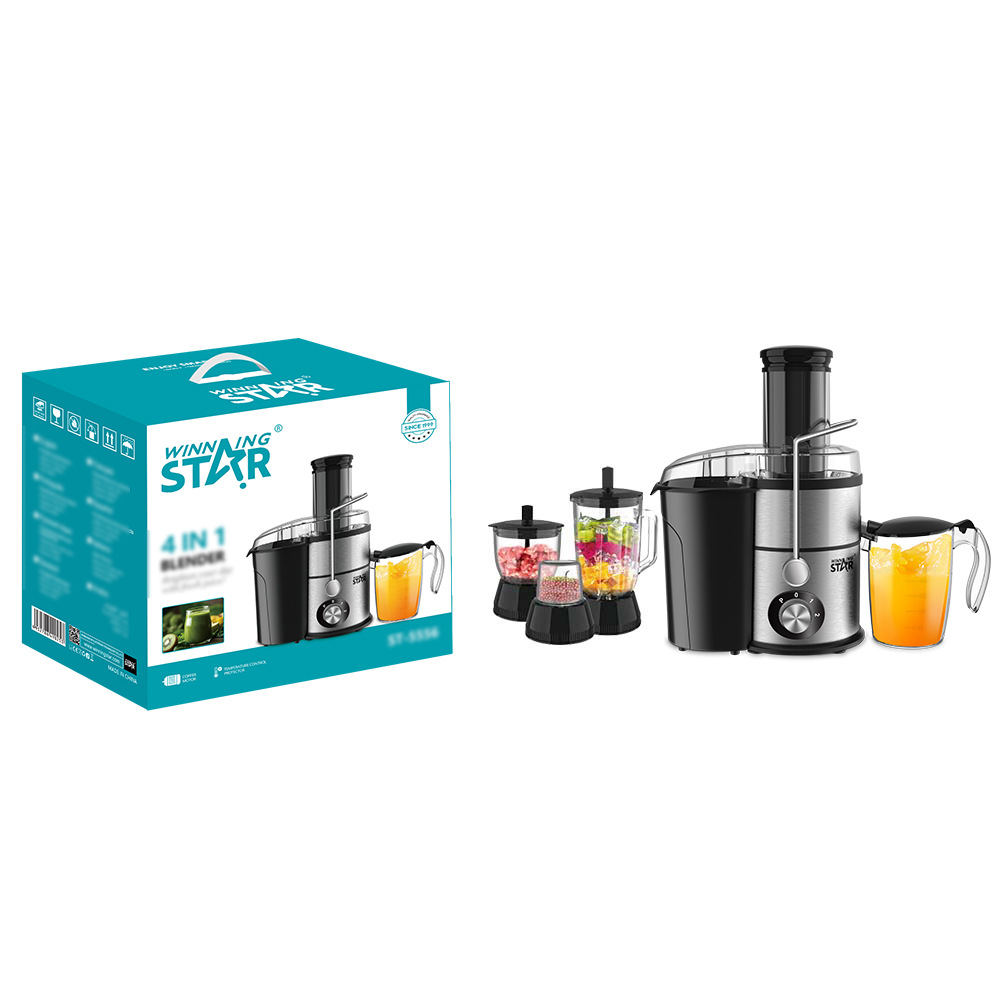 Winning star venta caliente transfronteriza 800W jugo de fruta carne molida molida y mezclada exprimidor multifuncional cuatro en uno