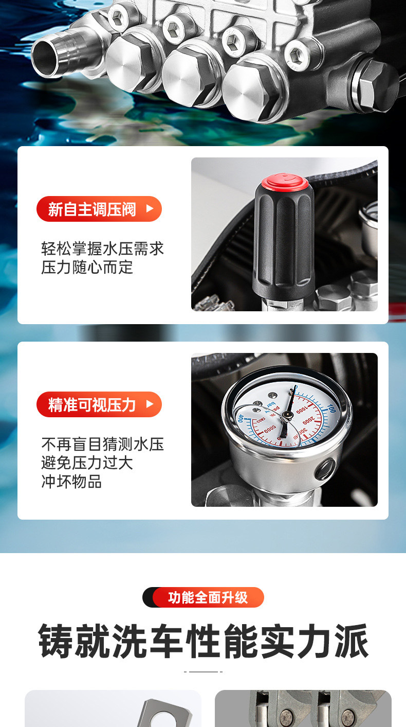 Zhexing High-Pressure Car Washing Machine, Commercial 380V High-Power Cleaning Machine for Farms