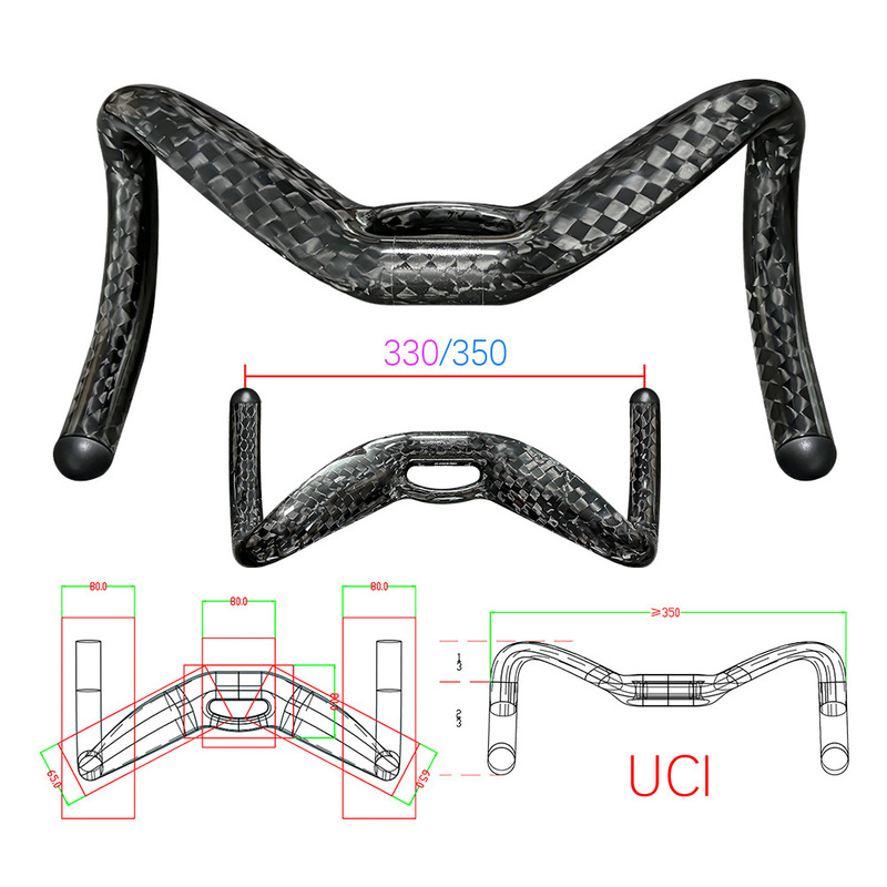 2027 Uci Professional Sprint Racing Full Carbon Fiber Track Bicycle Handlebars 2027 Uci Professional Sprint Racing Full Carbon Fiber Track Bicycle Handlebars