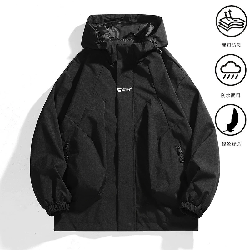 2024 осень-зима новый открытый пара штурмовая одежда осень-зима ветрозащитный водонепроницаемый туристический альпинистский спортивный куртка куртка