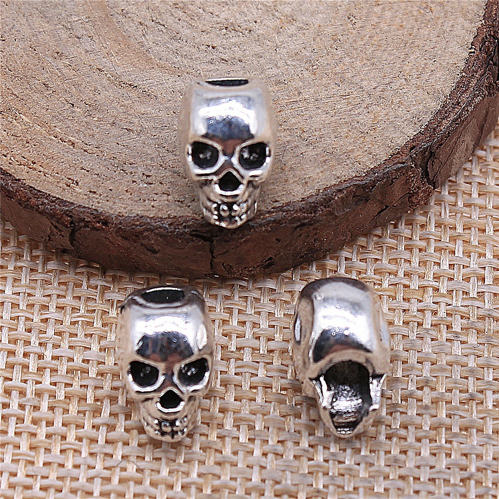 1 Piece Hip-hop Retro Skull Alloy Plating Beads Jewelry Accessories display picture 2