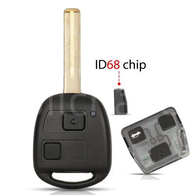 50171 is suitable for Toyota/Lexus straight remote control car keys ID67/68/4C 433Mhz toy48 (Car Keys) - 2-key-4d68-chip