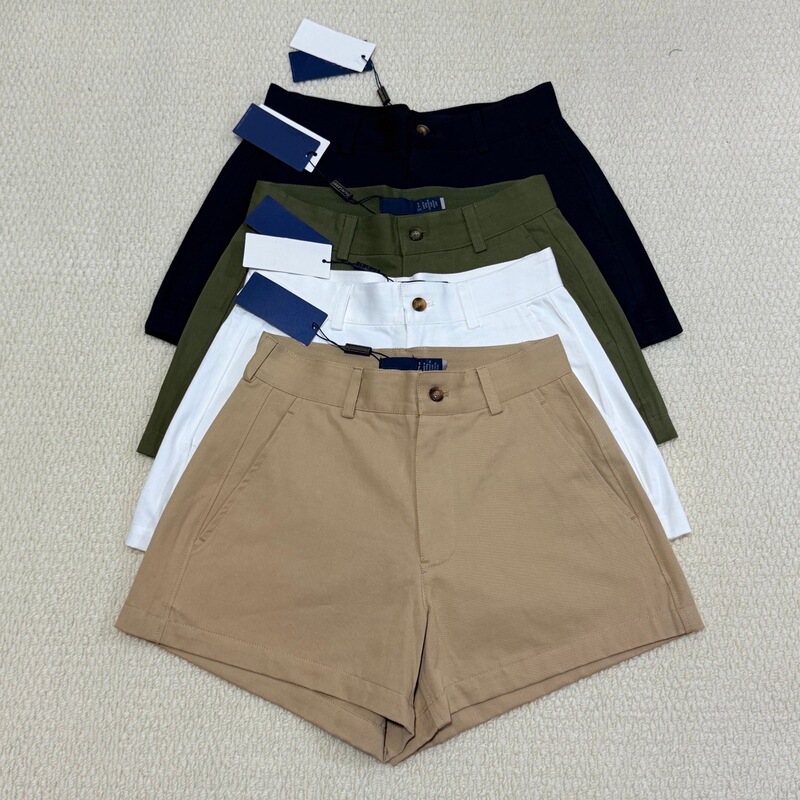 Original Brand Ralph/Lauren Spring/Summer New Women's Shorts High-Waisted Slimming Casual Versatile Pants for Women Original Brand Ralph/Lauren Spring/Summer New Women's Shorts High-Waisted Slimming Casual Versatile Pants for Women