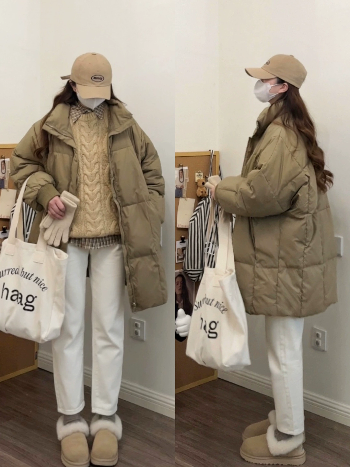 2024 новая хлопчатобумажная одежда женская зимняя средняя длинная корейская версия свободная утолщенная повседневная куртка хлопчатобумажная куртка модная хлопчатобумажная одежда