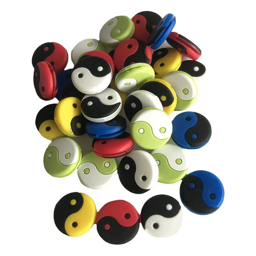 Спот поставляет трансграничные силиконовые теннисные ракетки амортизатор тайцзи 6 цветов