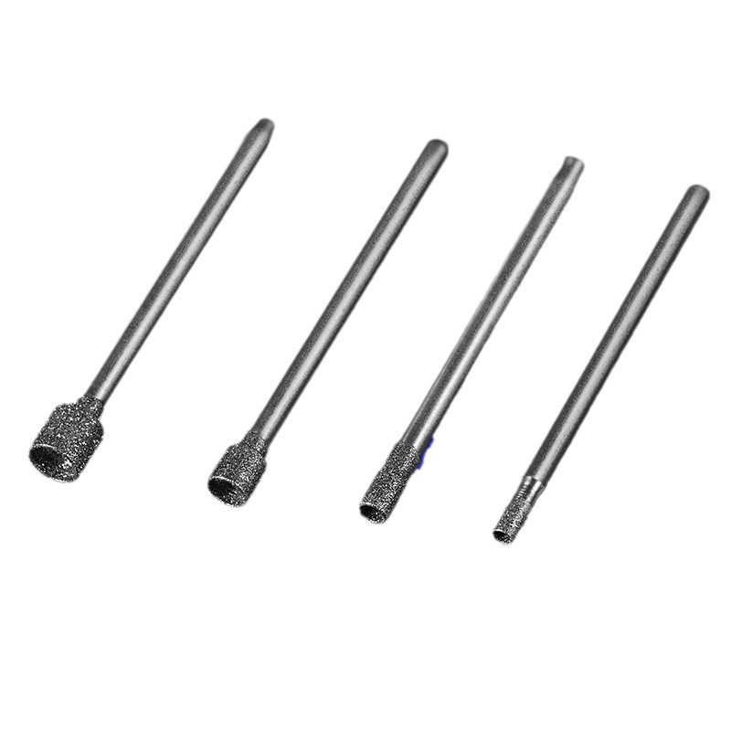 Directo de fábrica Hilda ojo aguja de succión cóncava aguja de diamante cabeza de molienda grano aguja de succión de ágata de jade aguja de tallado aguja