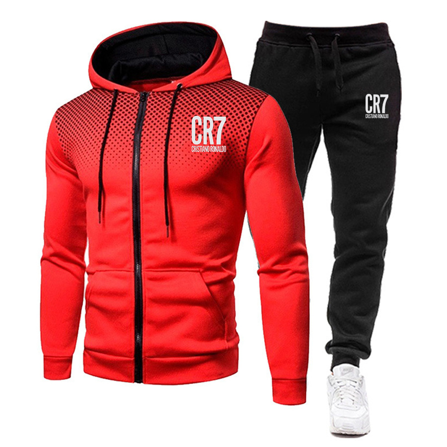 2021 zipper hoodie sweater suit men's au...