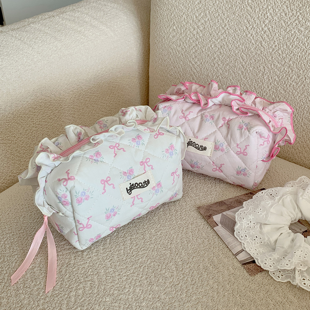 179g Weight Pencil Case Stationery Type 1 Piece Quantity Class, Learning, Graduation Occasion Cotton, Polyester Material Bow Knot Pattern Korean Style Style Bow Knot Cotton Polyester Class Learning Graduation Korean Style Pencil Case 9