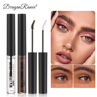 Cross-border eyebrow raincoat makeup waterproof sweat-proof makeup setting liquid beginners colorless eyebrow cream transparent
