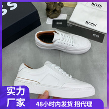 外贸真皮男鞋2025男士新款运动休闲透气小白鞋鞋子潮流百搭板