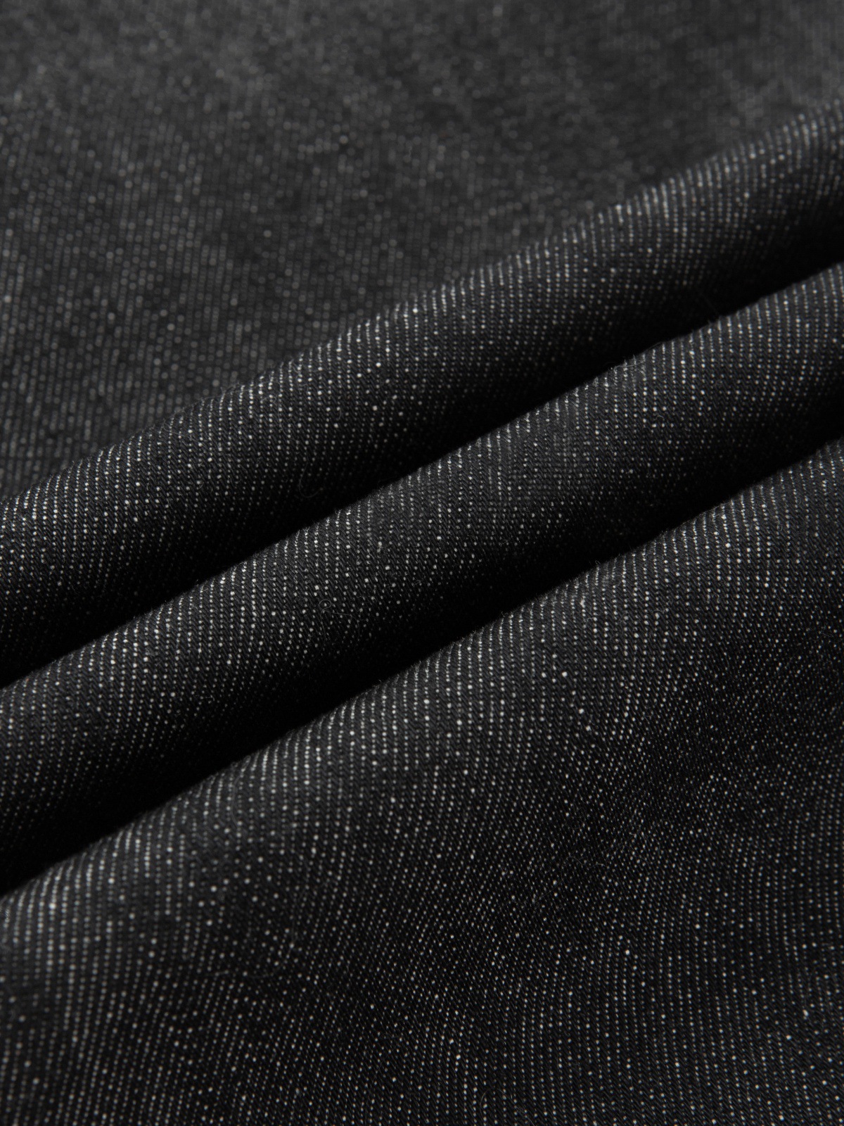 Vintage Raw Denim Jeans Schwarz Herren Micro Flare Passform_voghion.com