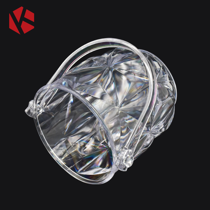 Gran barril de hielo tipo diamante KTV barril de champán barril de hielo barril de plástico con mango
