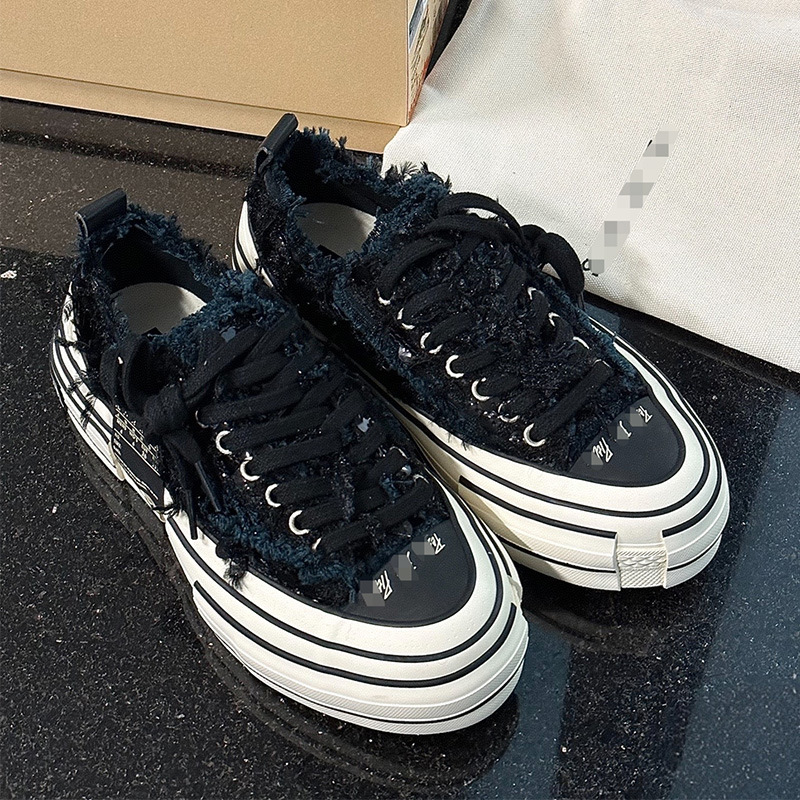Wu Jianhao Swan Canvas Shoes レディース 厚底加硫スニーカー ぬいぐるみ スパンコール カジュアル カップル ペディシャー シューズ