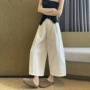 春夏显瘦高腰新款阔腿裤