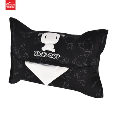 visor tissue, Car tissue box/set - t-166ay-black-applicable-position-seat-backsun-visorarmrest-box