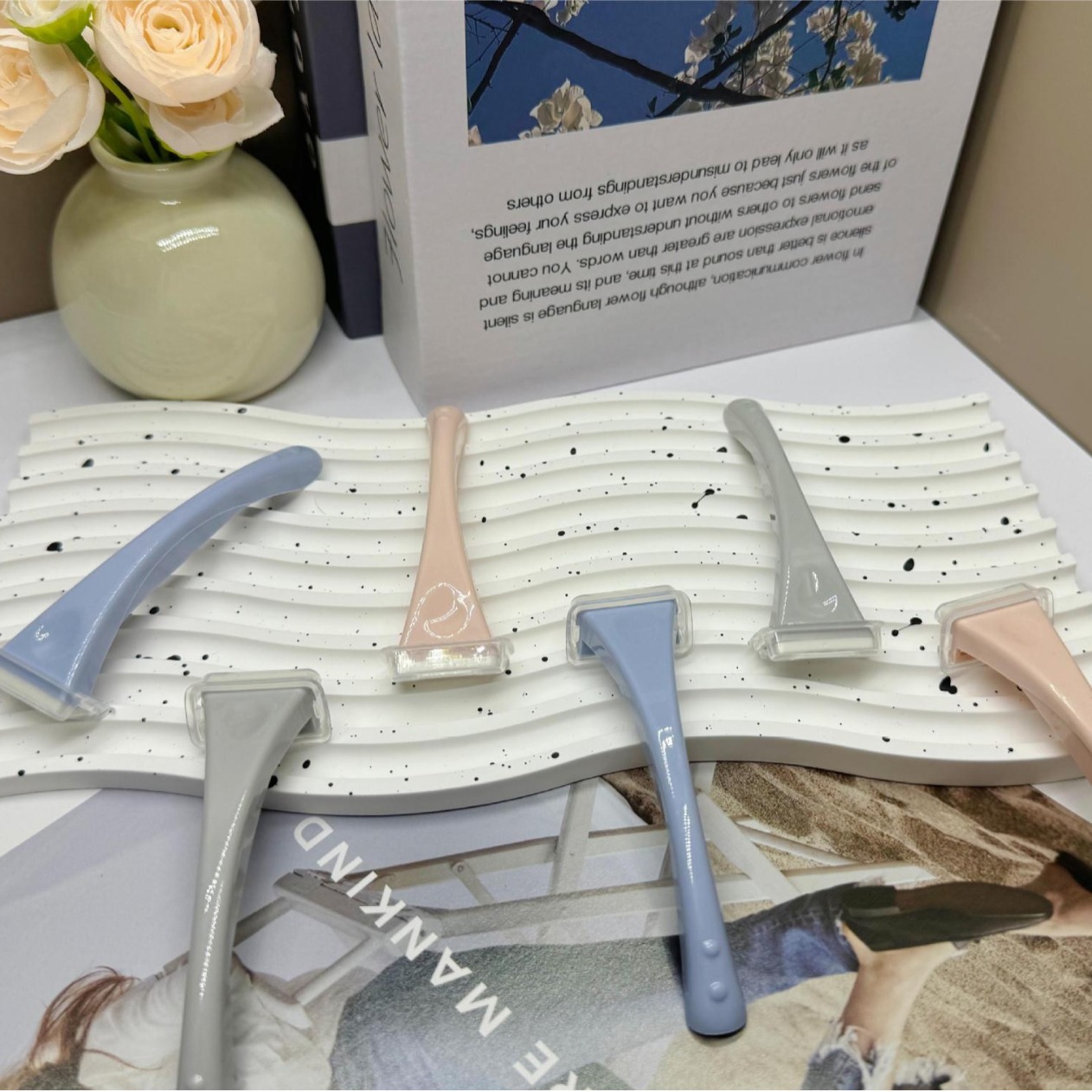 工厂批发便携式小巧剃毛刀不锈钢刀片T型刮毛刀刮腋毛腿毛脱毛刀