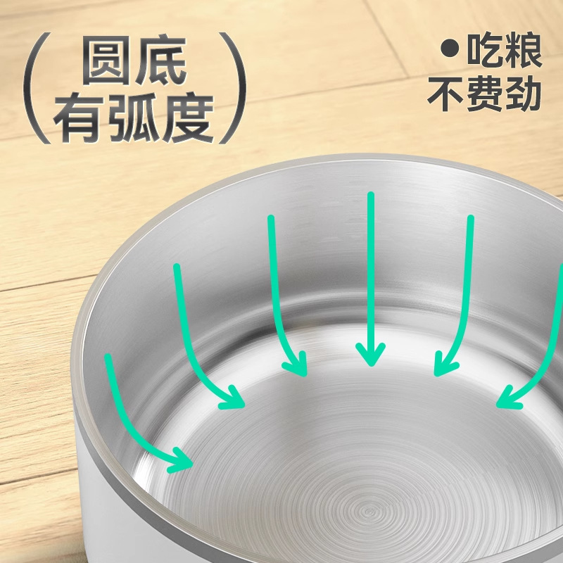 Tazón para perros Tazón para perros Acero inoxidable Perros para mascotas Tazón grande para beber Tazón de arroz anti-volcado Tazón de arroz Tazón de arroz especial para perros grandes