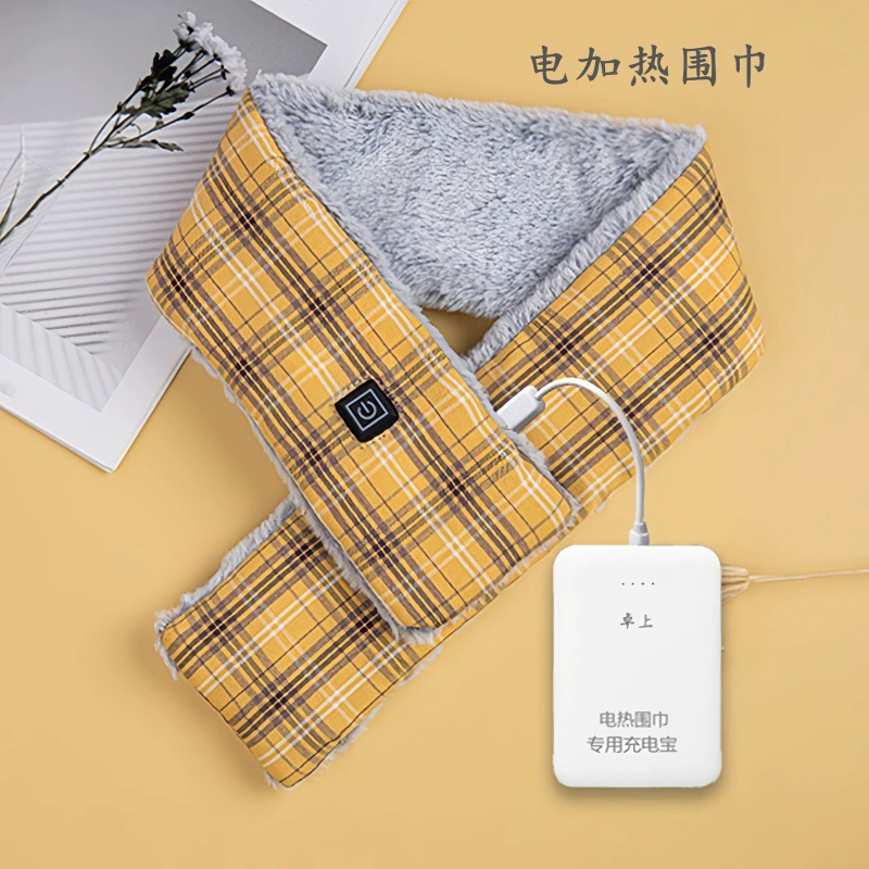 Умный горячий шарф перезаряжаемый Нагретый Шаль Леди Зимний Отопление Холодный морозостойкие нагрудники Рождественские подарки