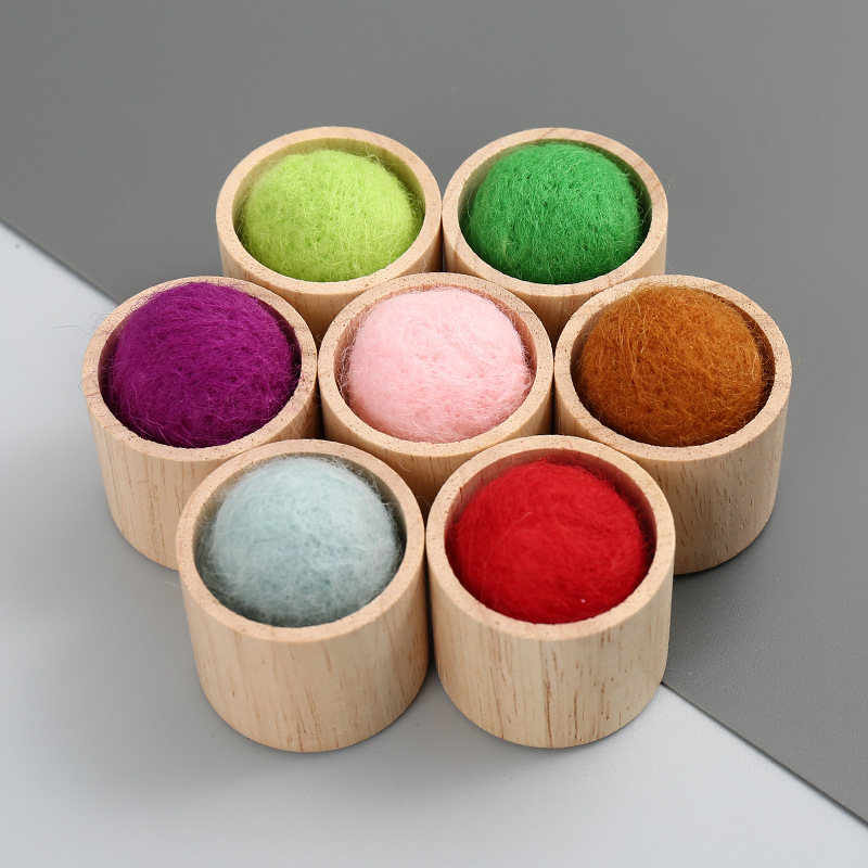 Pinichion de madera jeringa de almacenamiento de agujas de coser a mano portátil simple caja de agujas de coser a mano pequeña