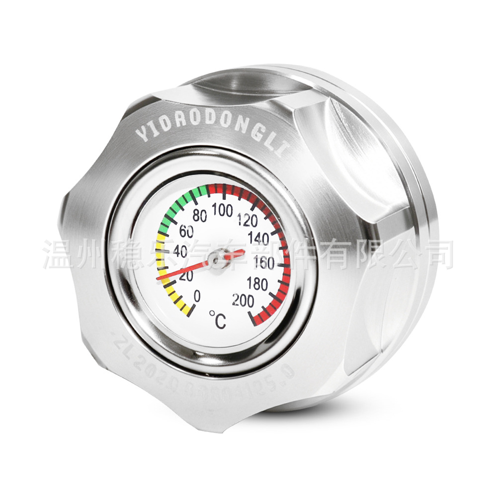 Motorcycle Oil Temperature Gauge M32*1.5Mm Silver 30mm Modified Oil Temperature Monitoring Gauge