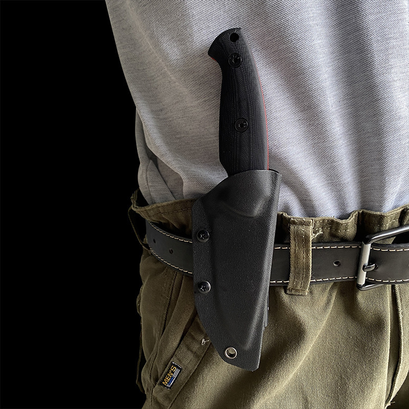 ハイカーボンスチールストレートknife G10ハンドルベルトデザイン|undefined