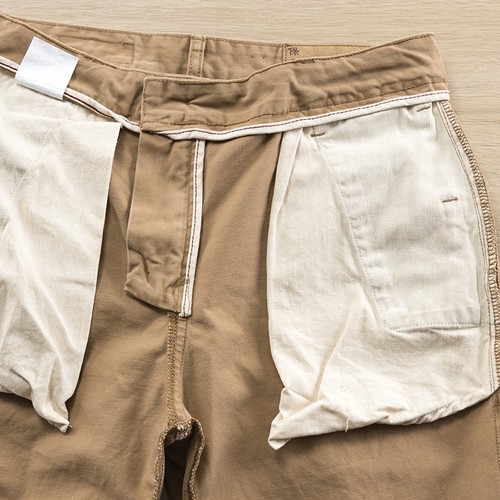 Workwear Trousers for Welding and Construction Sites: Durable, Relaxed Straight Leg, Men's Tailored Wide-Relaxed Thick Washed Work Pants