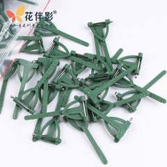 花伴影PS材質婚禮胸針三角塑料胸花夾子別針吊掛婚慶花店花藝用品