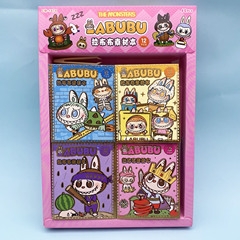 卡通可爱labubu拉布布素材贴纸本创意DIY手帐贴纸豆豆本儿童文具