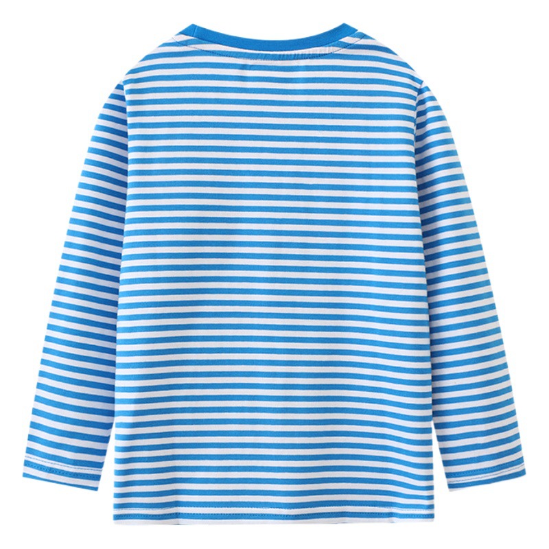 Camiseta de manga larga europea y americana ropa de hombre suelta primavera y otoño nueva entrega de distribución de camisetas para niños europeos y americanos