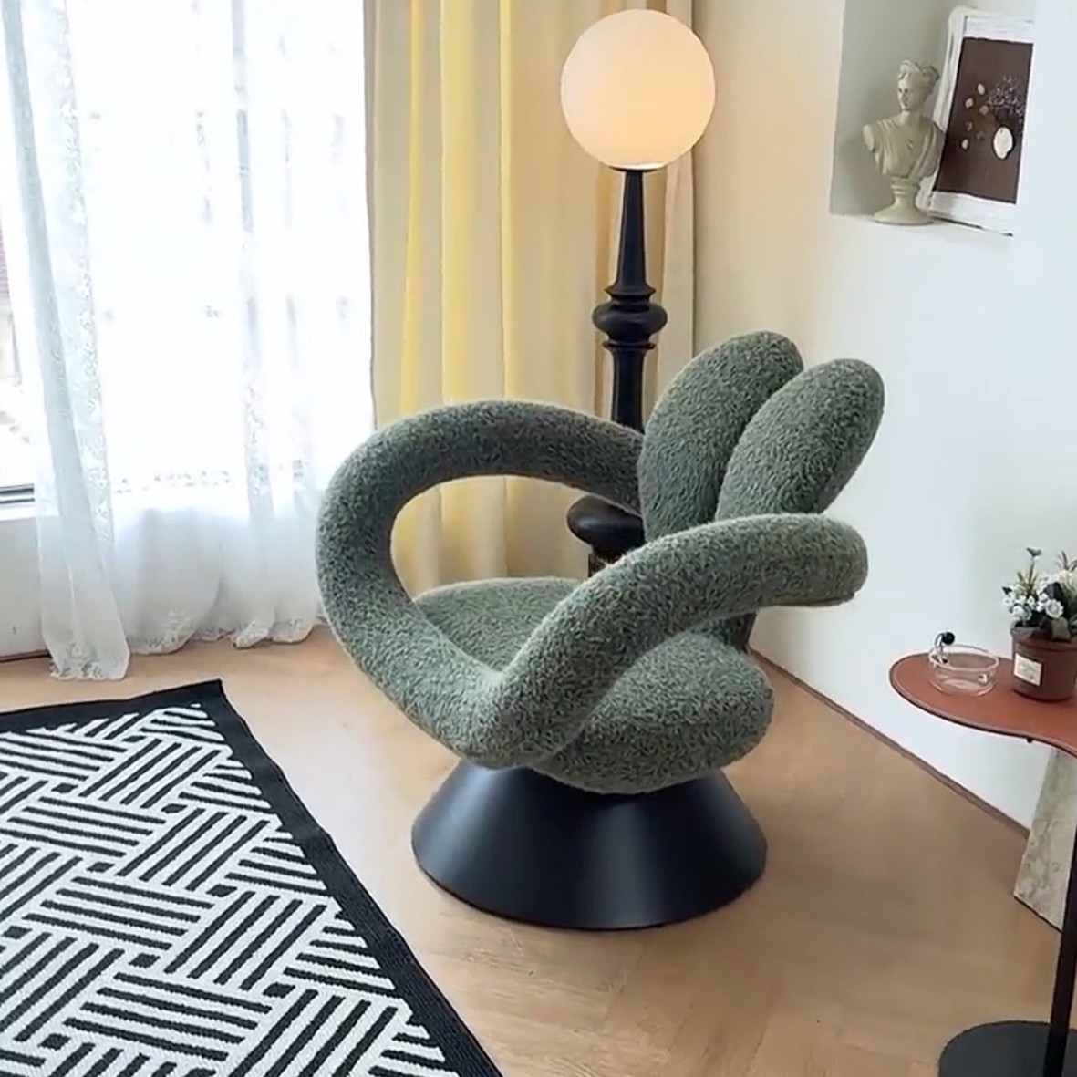Muñeca silla de ocio estilo creativo sofá perezoso minimalista italiano sala de estar silla individual taburete asiento de varios asientos de animales image 13