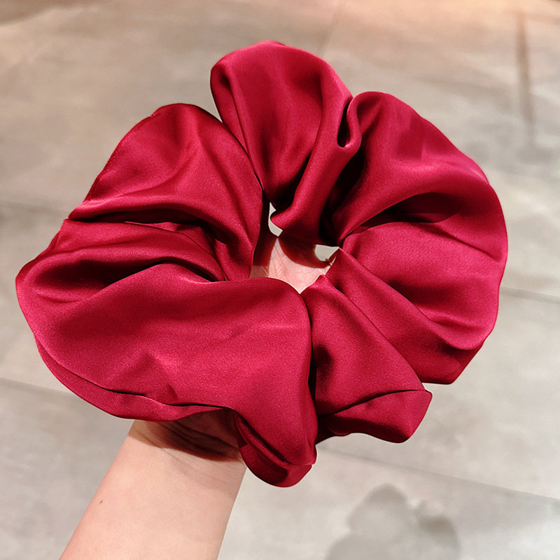 001 Резинка для волос для толстого кишечника 20 СМ - Бордовый