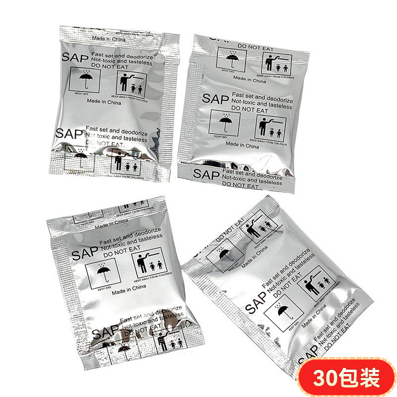 30 paquetes (5 gramos de papel de aluminio)