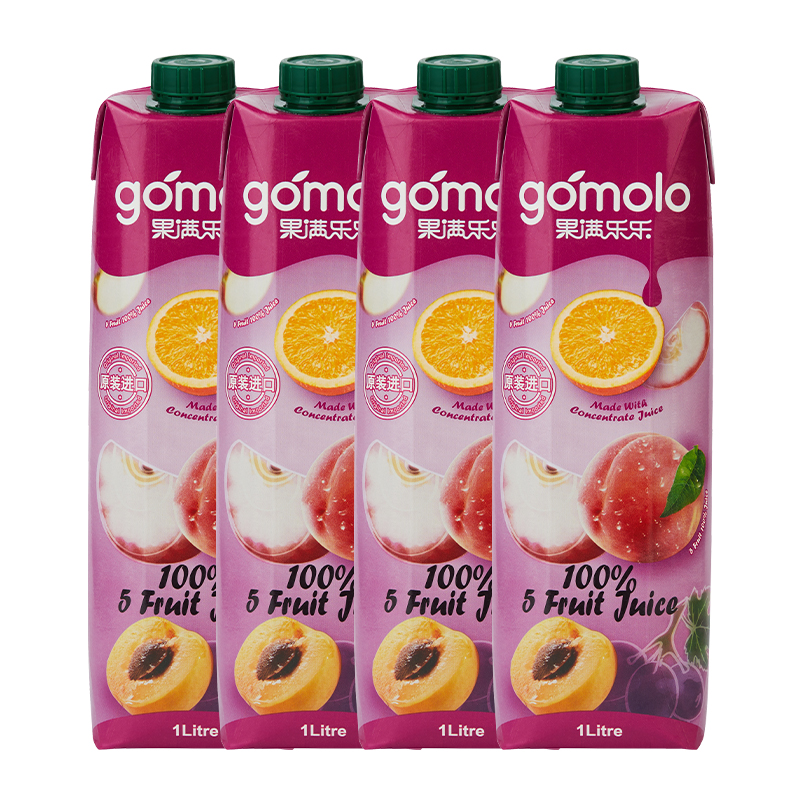 5가지 과일 혼합주스 1L*4병