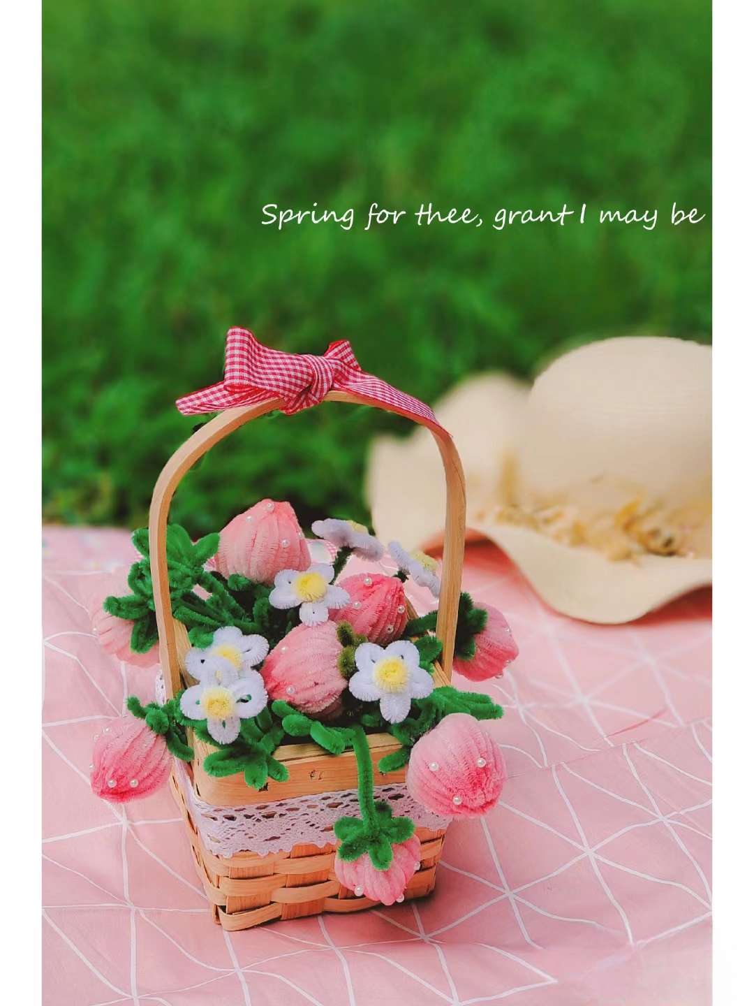 Hecho a mano DIY Twisted stick Lotus bouquet paquete material cesta de flores artificiales regalo cumpleaños del Día San Valentín para la novia