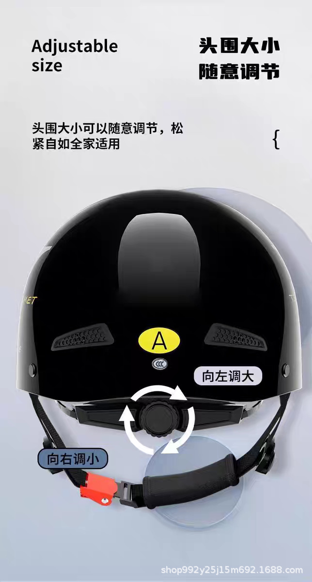 3C Certified Electric Vehicle Motorcycle Adult Helmet Cute Cartoon Anti-Fall Summer Adjustable Safety Helmet with Hidden Mirror