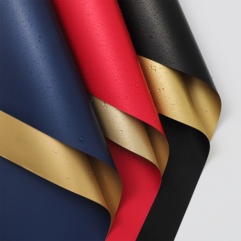 Negocio en ascenso: Papel de regalo para flores al por mayor, gran inauguración, papel dorado impermeable, papel color oro, papel para empaque floral DIY.