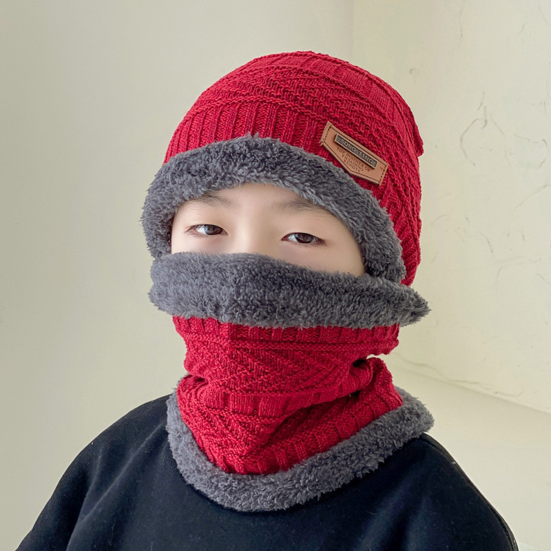 帽子男冬季加绒加厚毛线针织帽青年潮流保暖套头棉帽护耳防风防寒|undefined