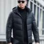 男士连帽加厚保暖羽绒服