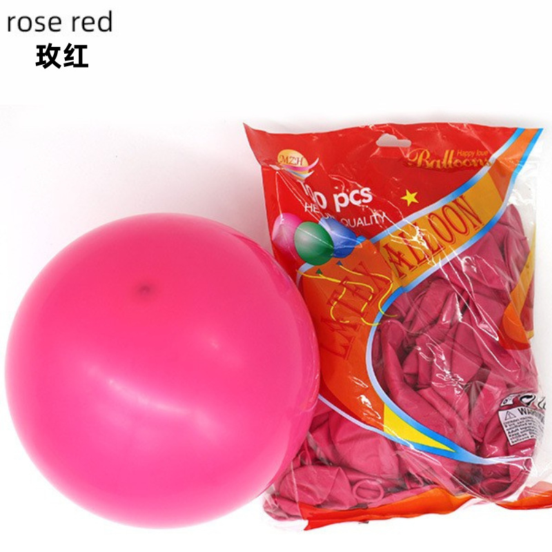 Decoración personalizada de globo mate grueso de 12 pulgadas decoración de fiesta de cumpleaños globo personalizado traje al por mayor globo transfronterizo